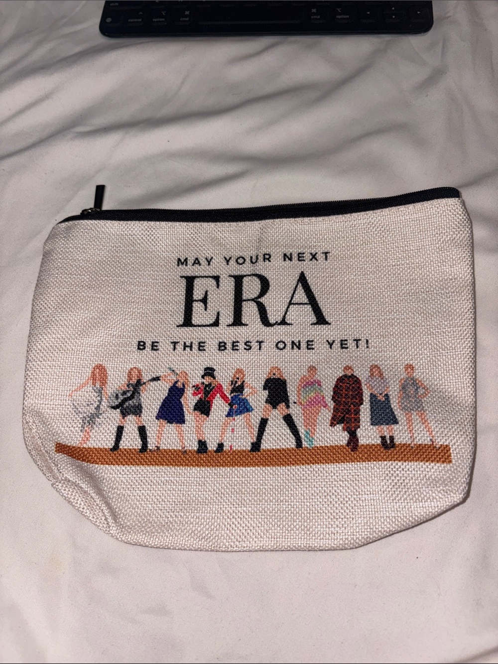Canvas Cosmetic Pouch – Beige "May Your Next Era" - Picture 3 of 3
